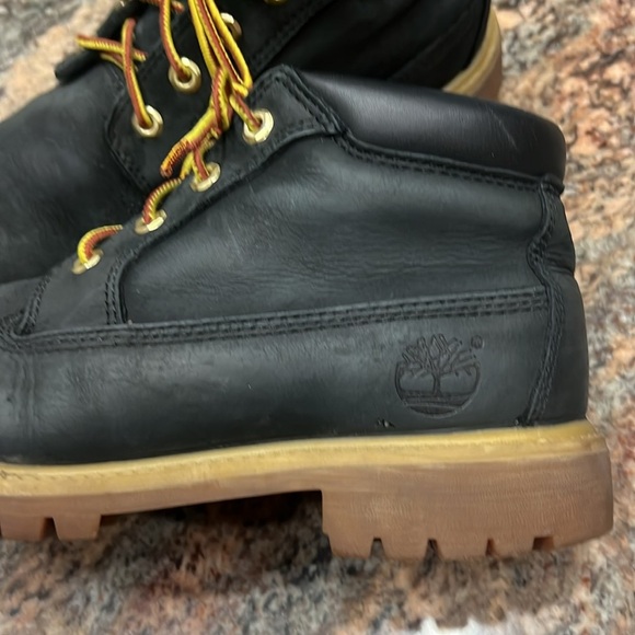 Timberland Black Boots with Yellow Laces Chukka boots Black SZ 10 main image 10